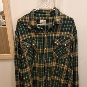 Wythe Plaid Flannel Shirt for Men xl